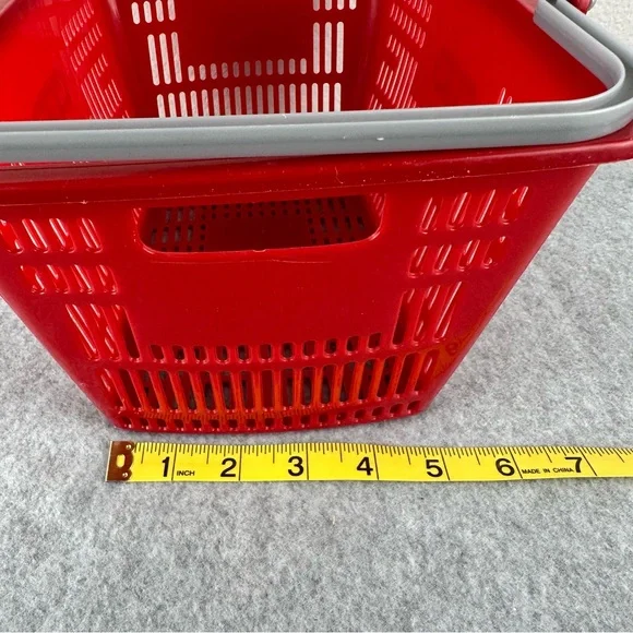 H-E-B Red Plastic Kids Shopping Basket - Picture 6 of 6